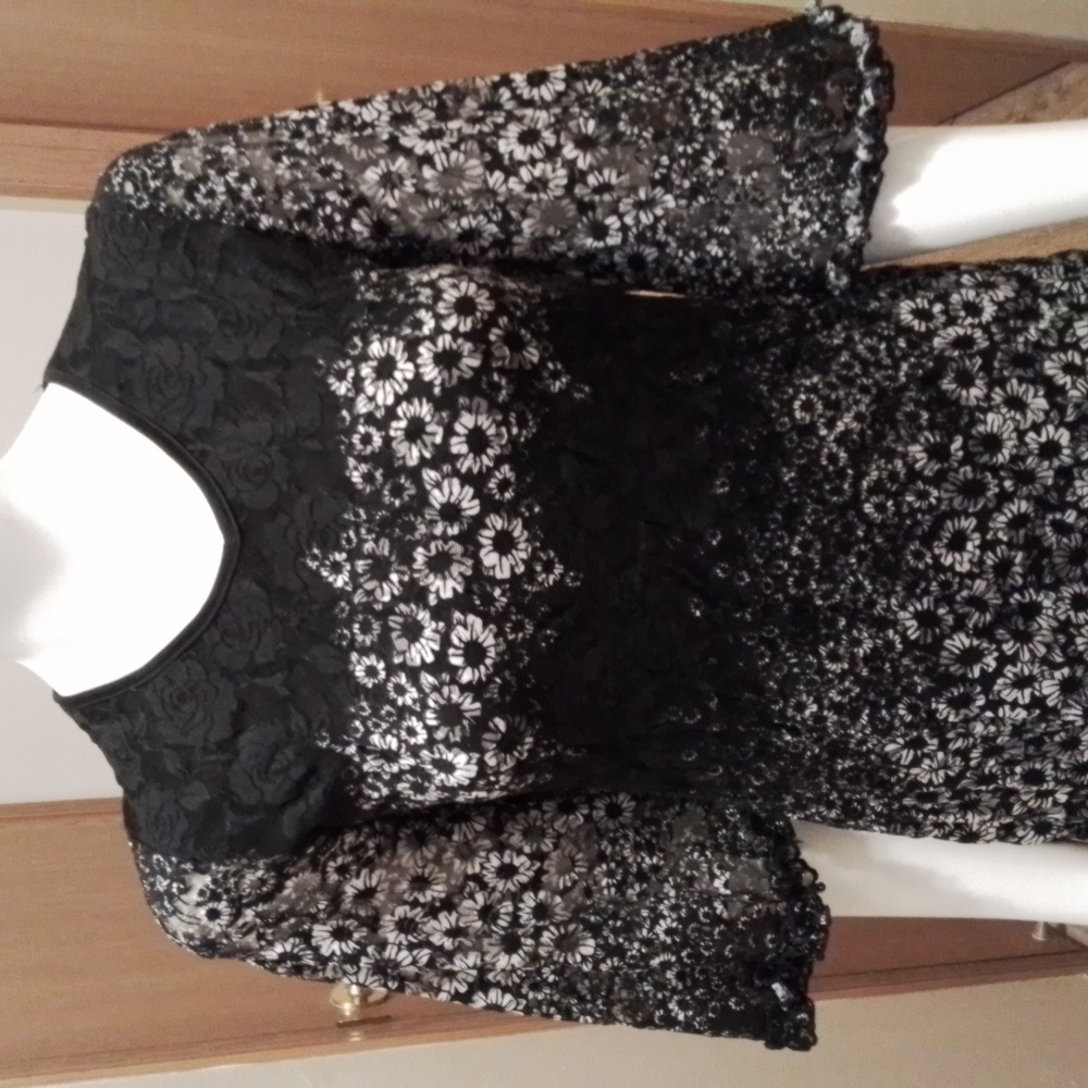 Lady Noiz black lacy fancy dress, size S